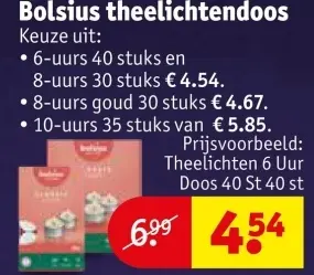 Aanbieding: theelichtendoos
