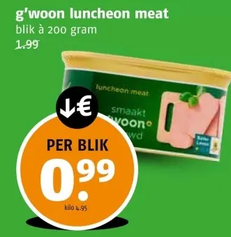 Aanbieding: Luncheon meat