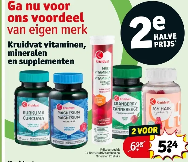 Promotie: Kruidvat vitaminen, mineralen en supplementen