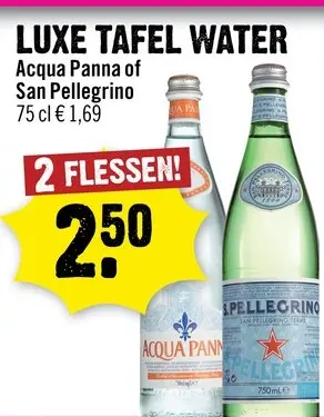 Aanbieding: Luxe tafel water