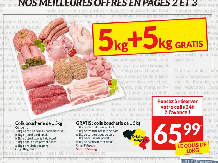 Offre: Colis boucherie