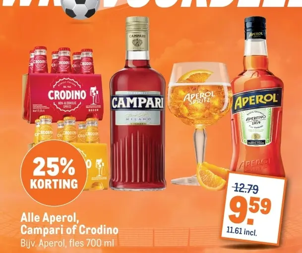 Aanbieding: Aperol, Campari of Crodino