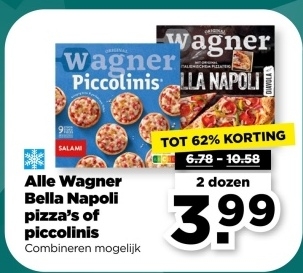 Aanbieding: Wagner Bella Napoli pizza's of piccolinis