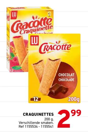 Promotie: Craquinettes