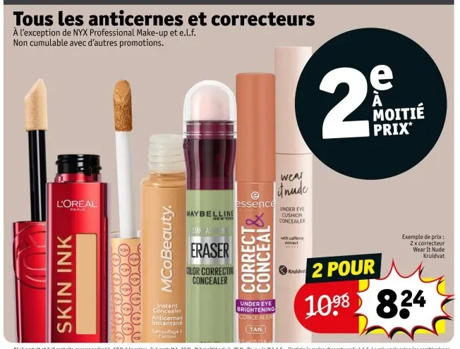 Offre: Tous les anticernes et correcteurs
