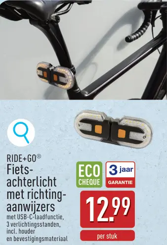 Promotie: Fiets-achterlicht met richtingaanwijzers