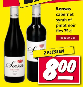 Aanbieding: Cabernet syrah of pinot noir