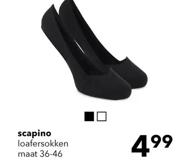 Aanbieding: 2 paar lage loafer sokken zwart