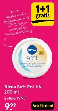 Aanbieding: Nivea Soft Pot UV