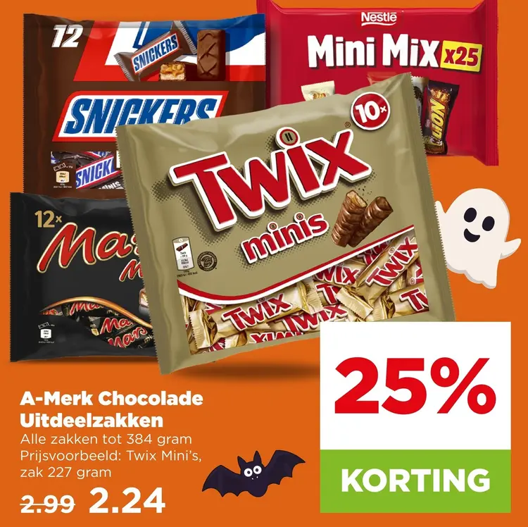 Aanbieding: A-Merk Chocolade Uitdeelzakken