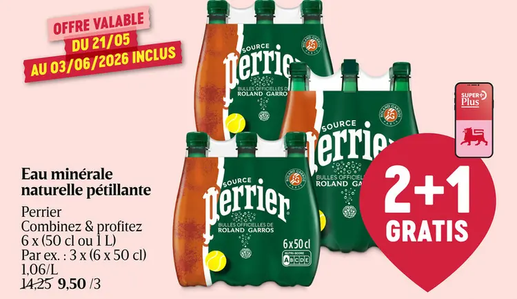 Offre: Eau minérale naturelle pétillante