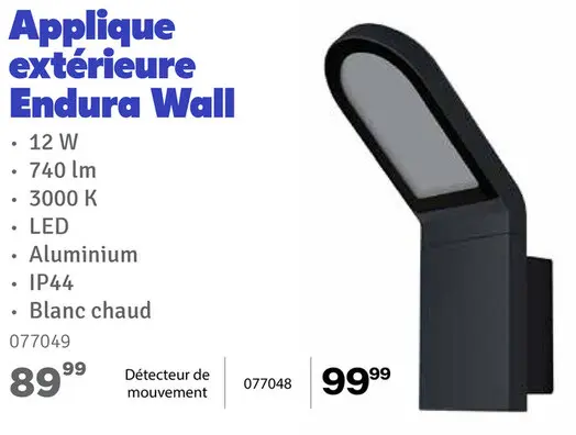 Offre: Applique extérieure Endura Wall
