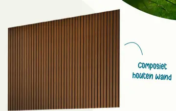 Aanbieding: Composiet houten wand