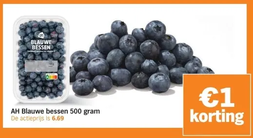 Aanbieding: Blauwe bessen 500 gram