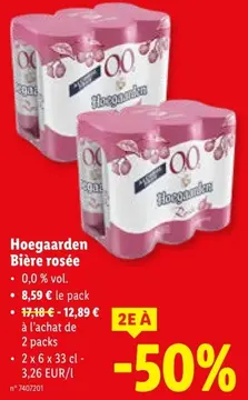 Offre: Bière rosée