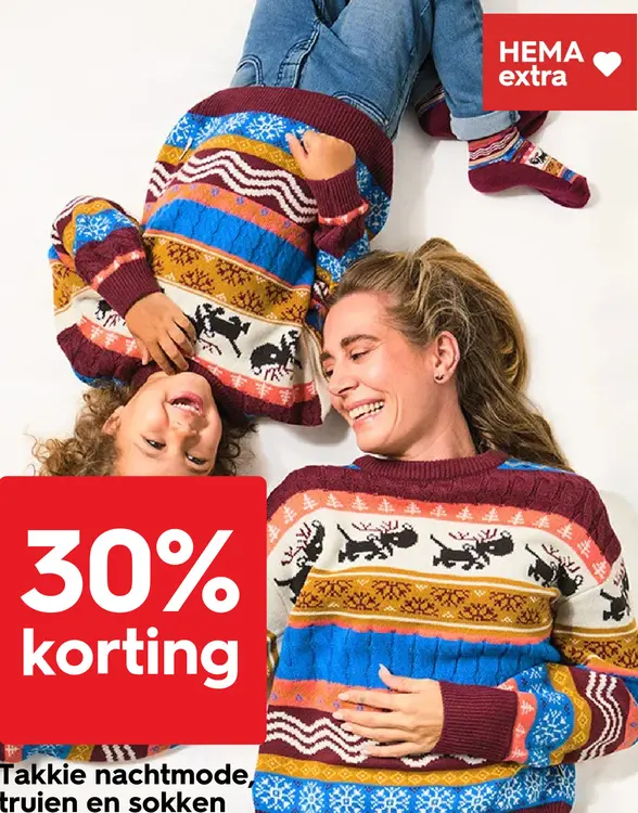 Aanbieding: Takkie nachtmode, truien en sokken