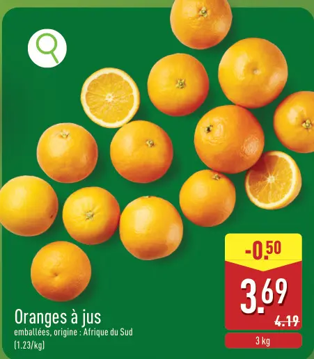 Offre: Oranges à jus