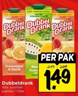 Aanbieding: Dubbeldrank