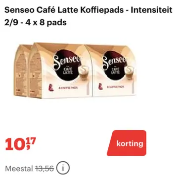 Aanbieding: Senseo Café Latte Koffiepads