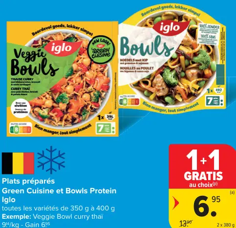 Offre: Plats préparés Green Cuisine et Bowls Protein