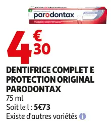 Promotie: Dentifrice complet e protection original
