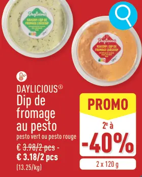 Offre: Dip de fromage au pesto