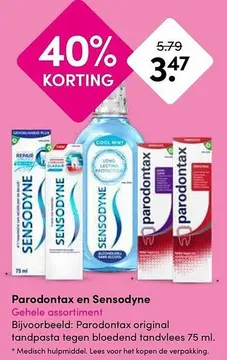 Aanbieding: Parodontax en Sensodyne Gehele assortiment