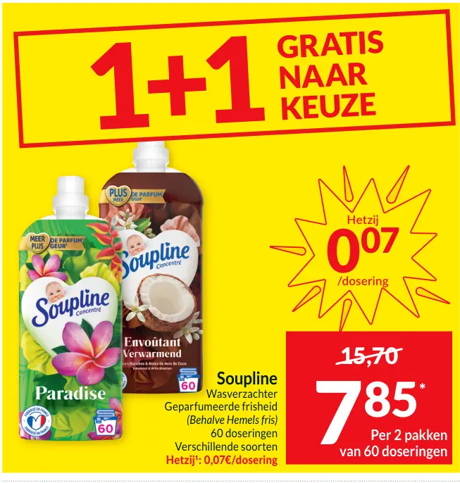 Promotie: Soupline Wasverzachter