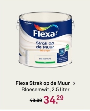 Aanbieding: Flexa Strak op de Muur Bloesemwit