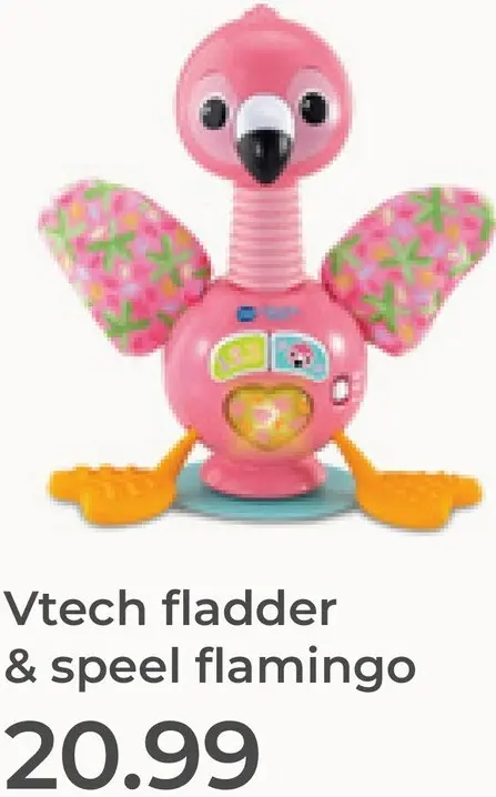 Aanbieding: Fladder & speel flamingo