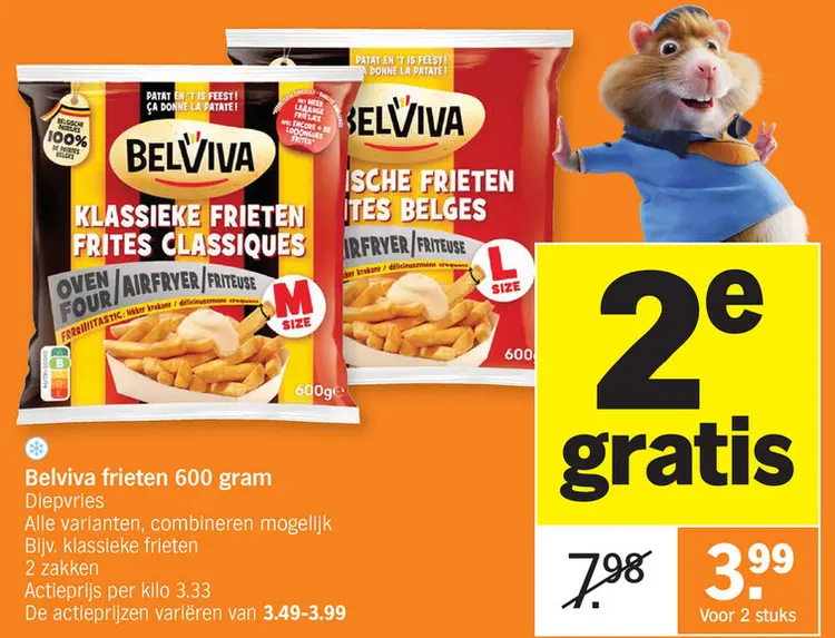 Offre: Belviva frieten