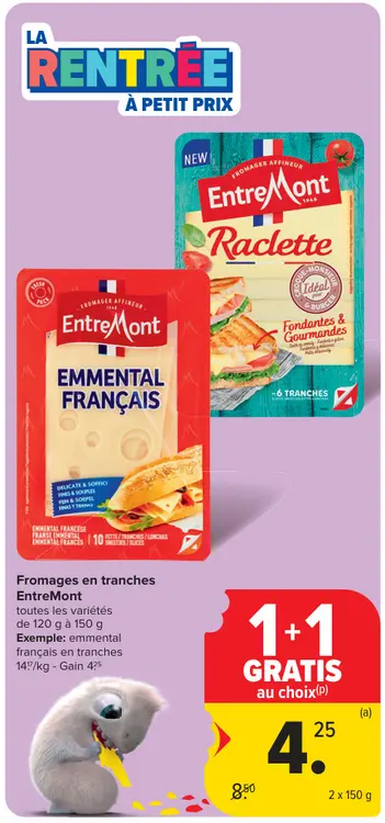 Offre: Fromages en tranches