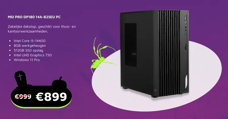 Aanbieding: Msi pro dp180 14a-825eu pc