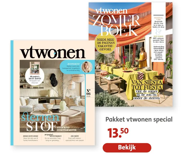 Aanbieding: Pakket vtwonen special