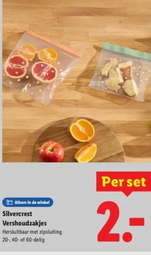 Aanbieding: Vershoudzakjes