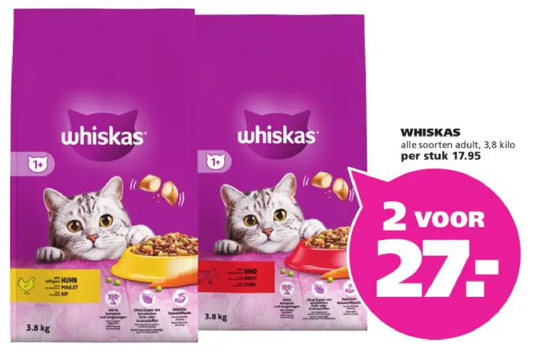 Aanbieding: Kattenbrokken alle soorten adult