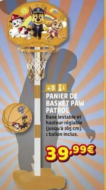 Offre: Panier de basket