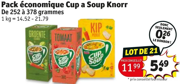 Offre: Pack économique Cup a Soup