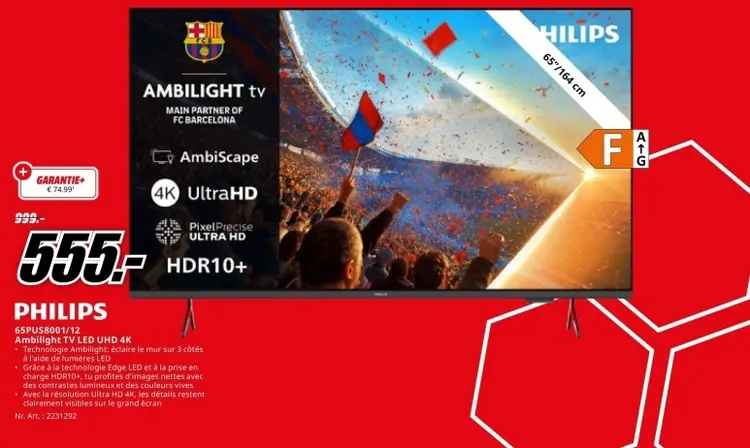Offre: Ambilight TV LED UHD 4K
