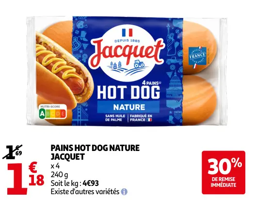 Promotie: Pains hot dog nature