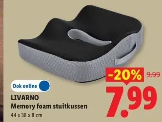 Aanbieding: Memory foam stuitkussen
