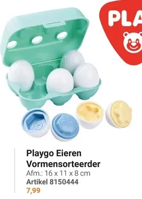 Aanbieding: Playgo Eieren Vormensorteerder