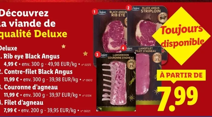 Offre: Filet d'agneau