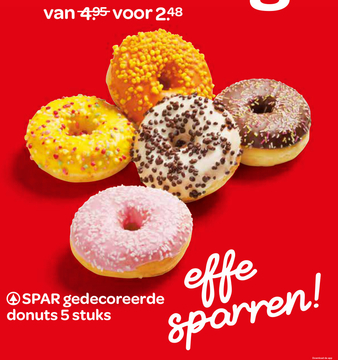 Aanbieding: SPAR gedecoreerde donuts