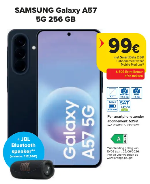 Promotie: Galaxy A57 5G