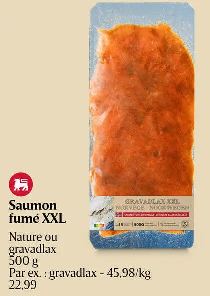 Offre: Saumon fumé XXL Nature ou gravadlax