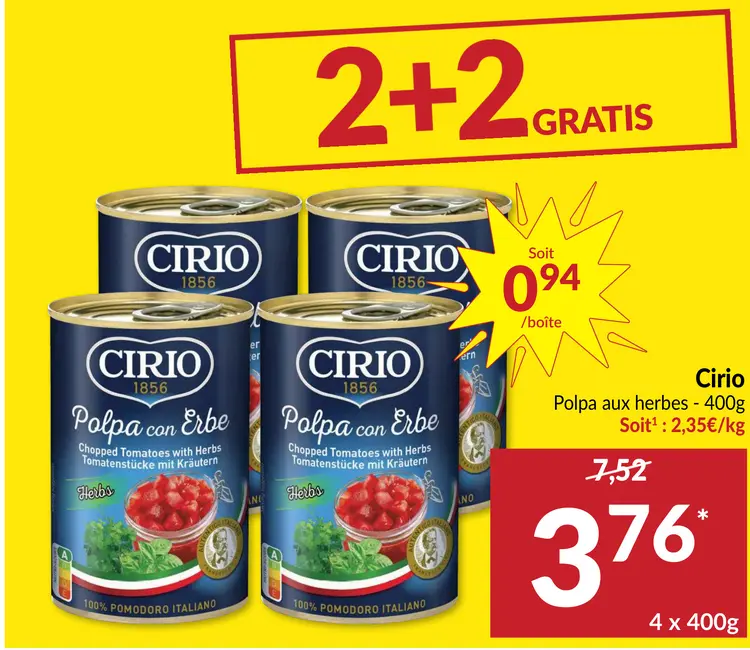 Offre: Polpa aux herbes