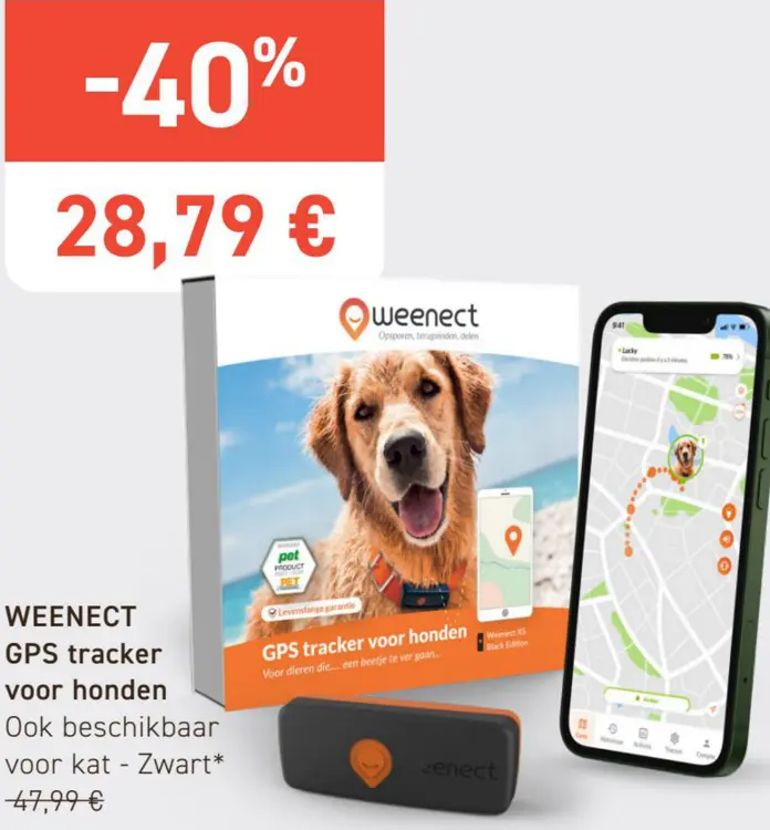 Promotie: Weenect GPS tracker voor honden
