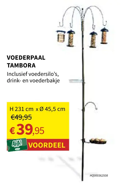 Promotie: Voederpaal Tambora