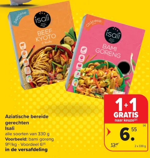 Promotie: Aziatische bereide gerechten